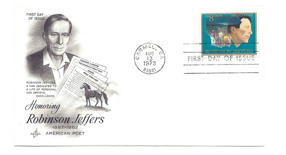 1485 Robinson Jeffers, ArtCraft,  FDC
