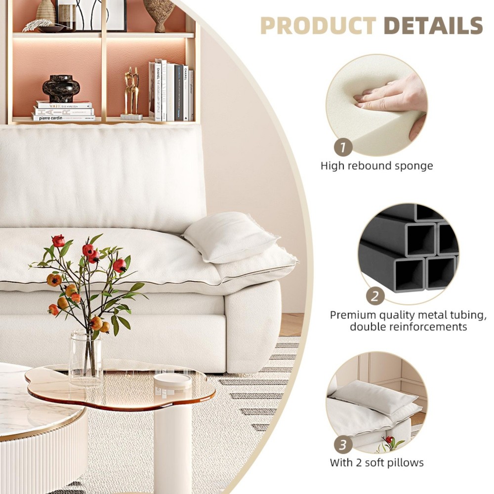 Convertible Sofa Bed 3-in-1 Multi-Function Sleeper Sofa Chair w/ Pull-Out Bed