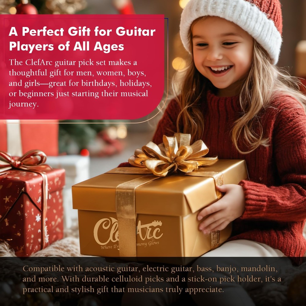 ClefArc Guitar Wall Mount Cherry - 2 Pack U-Shape 2