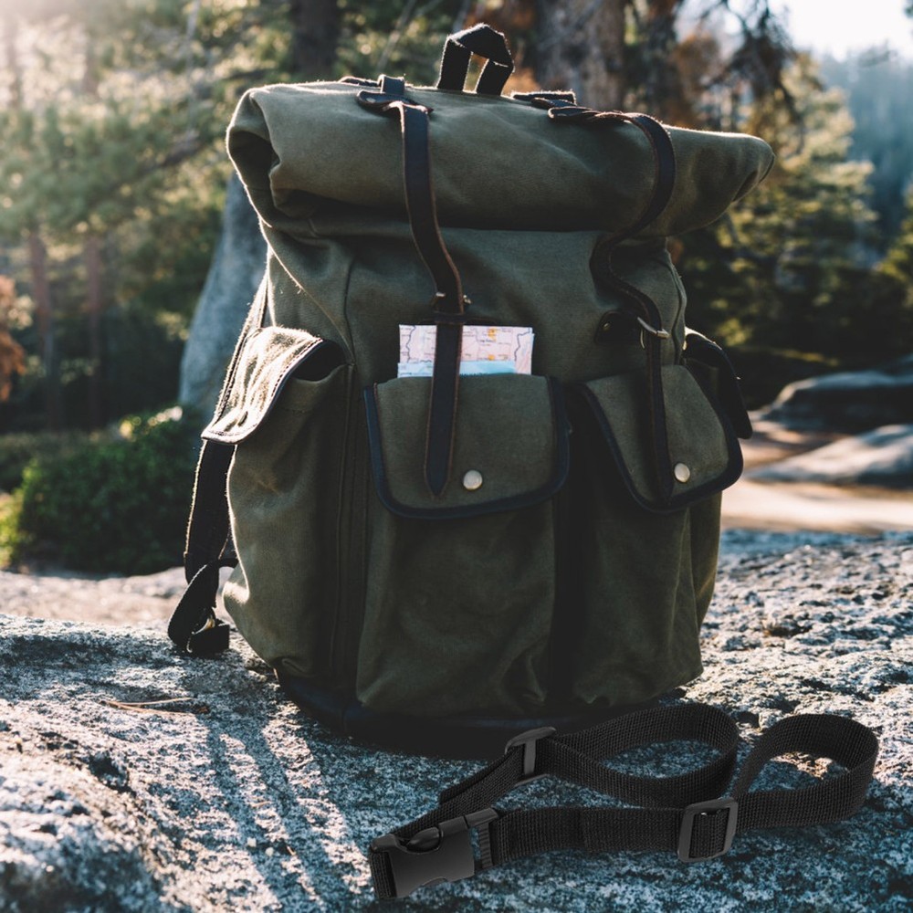 Polyester Adjustable Backpack Chest Strap With Buckle Non Webbing Support