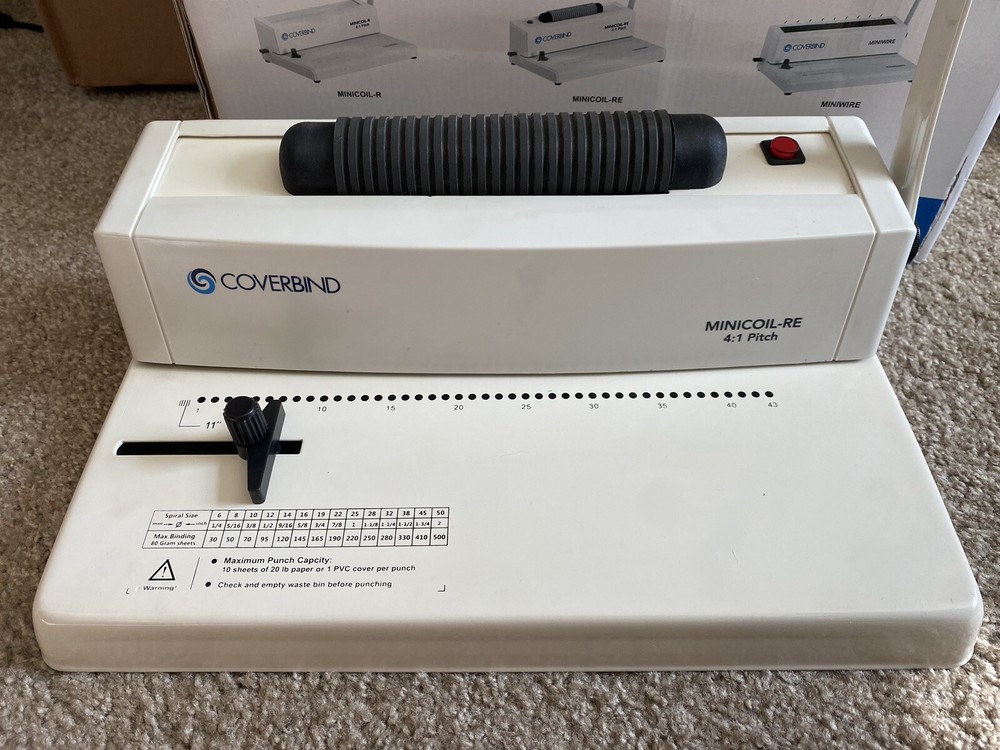 Coverbind Minicoil-RE - Round Hole Manual Coil PuncH Bundle