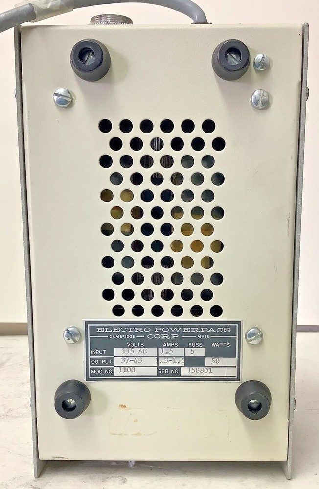 Electro Powerpacs Cambridge Corp Mass Model: 1100 Light Source Power Supply