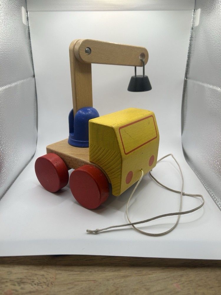 Wood Crane Pull Toy
