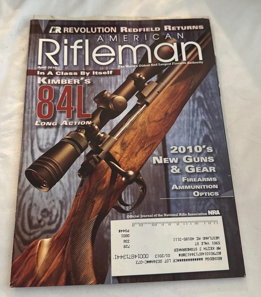 American Rifleman Magazine April 2010