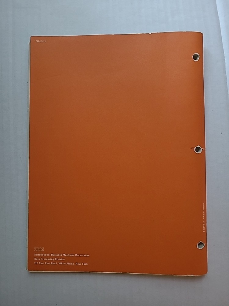 IBM General Information Manual Introduction to IBM Data Processing Systems 8/64