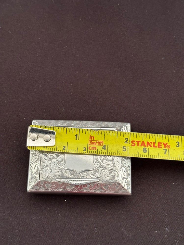 Antique Victorian Solid Silver Snuff Box. Birmingham 1898. (SB 1)