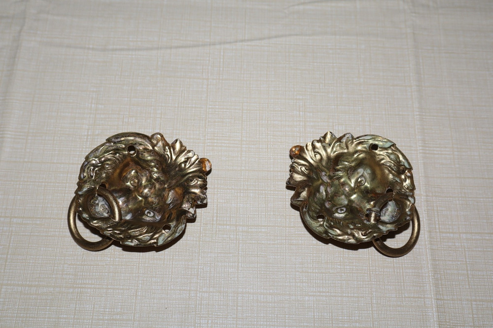 Seth Thomas Clock Lion Heads
