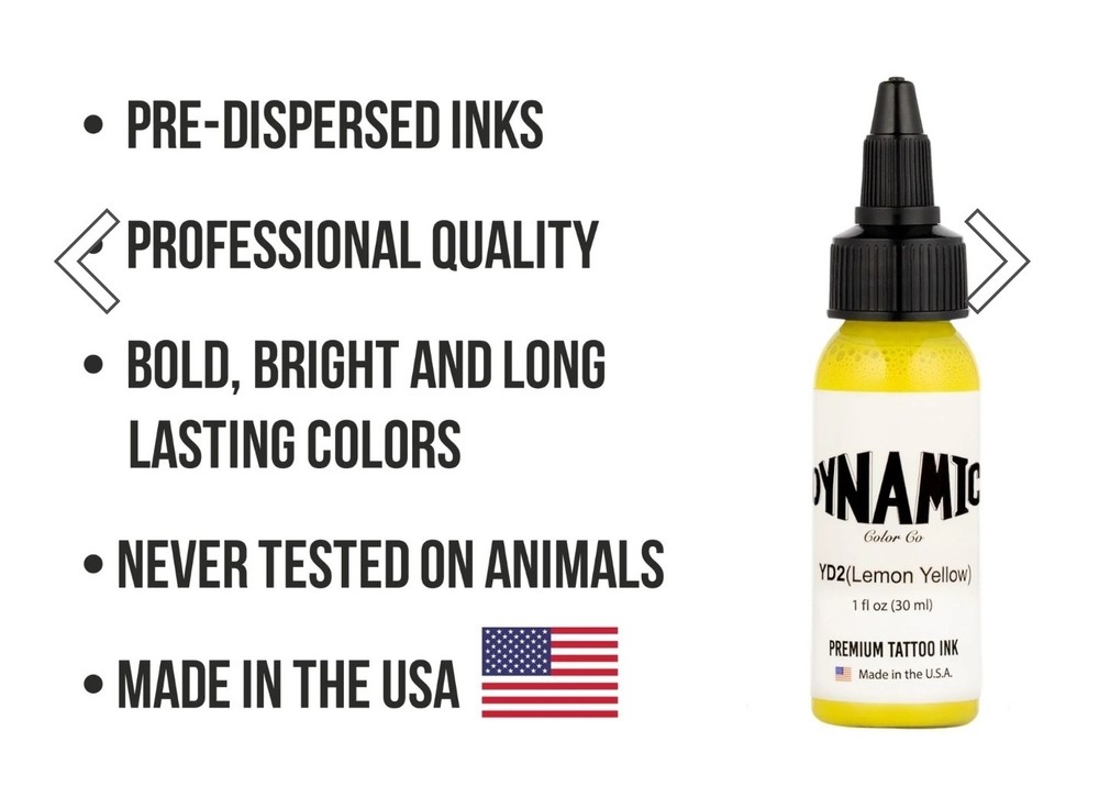 Dynamic Tattoo Ink Lemon Yellow