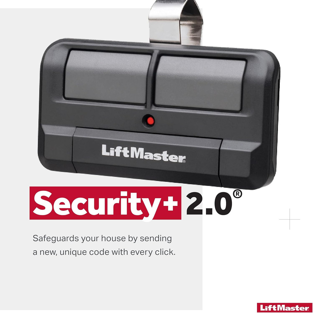 892LT Two-Button Security+ 2.0 Learning Garage Door Opener Remote Control - C...