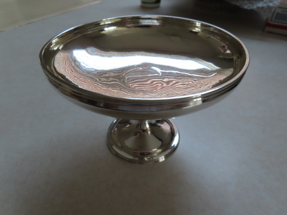 Arthur Stone Sterling Silver Compote   c1908 HERBERT TAYLOR SILVERSMITH-290 gr
