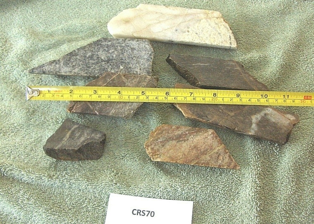 Split Drill Core Samples From Alaska Gold Mine 7 Pieces CRS70