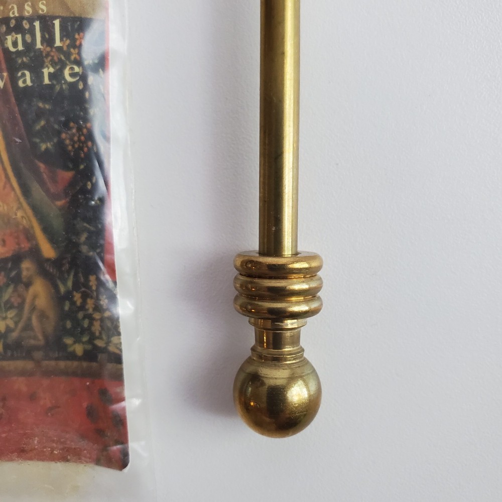 Solid Brass Bellpull Hardware from Yarn Tree Item 3551 4.5" Vintage