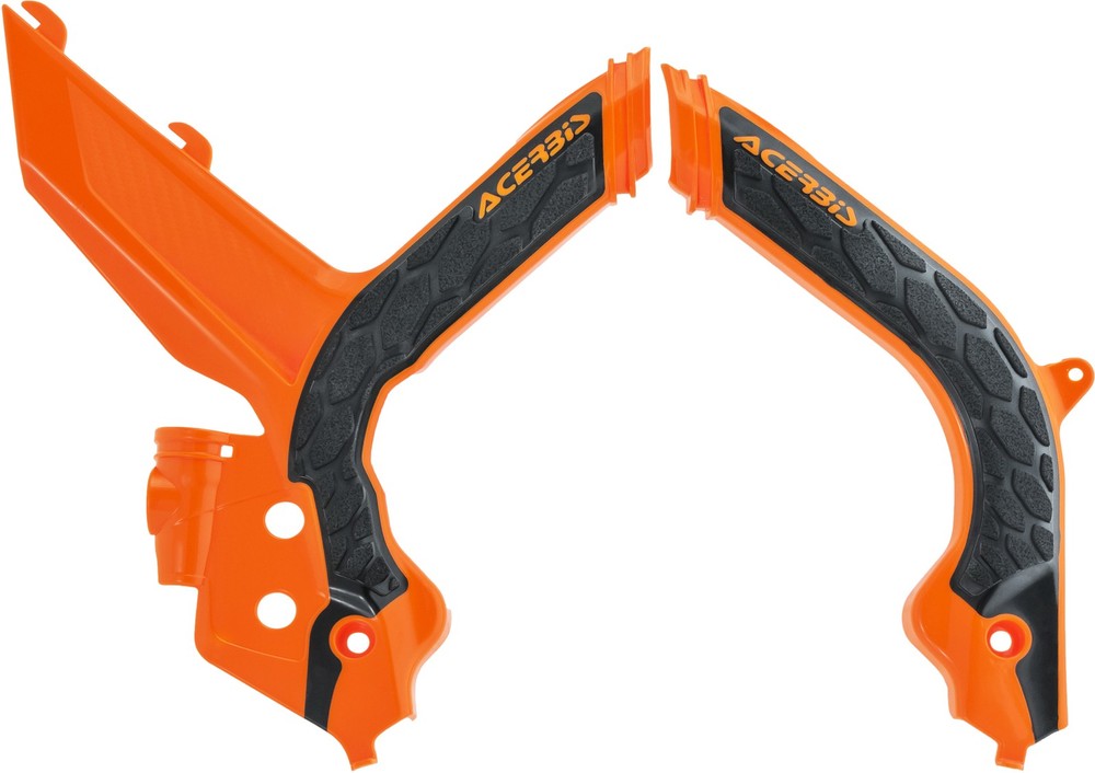 ACERBIS 2783155225 X Grip Frame Guards Orange/Black