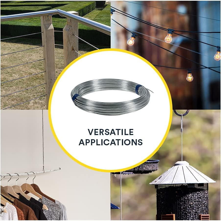 OOK 50143 Solid Utility Wire, 1 Pack, Silver