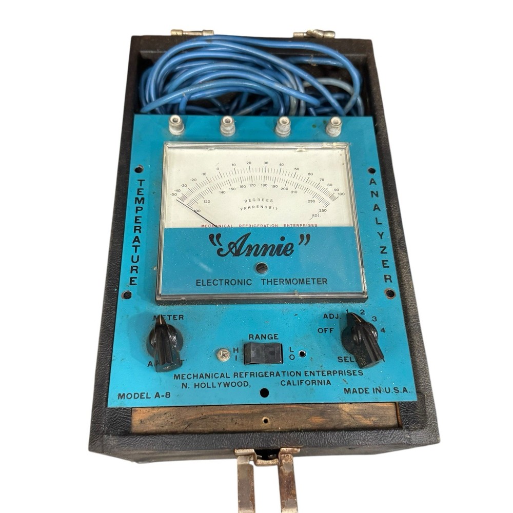 Mechanical Refrigeration Ent. Annie Analyzer Model A-8 Electronic Thermometer