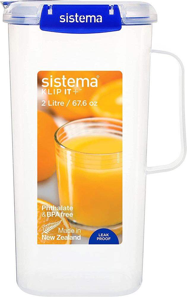 881420 Juice Jug, Plastic, 2 Liters, Clear