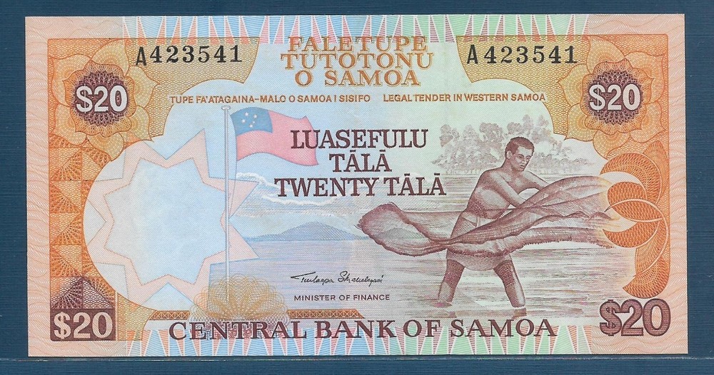 Western Samoa 20 Tala, 1985, P 28, UNC