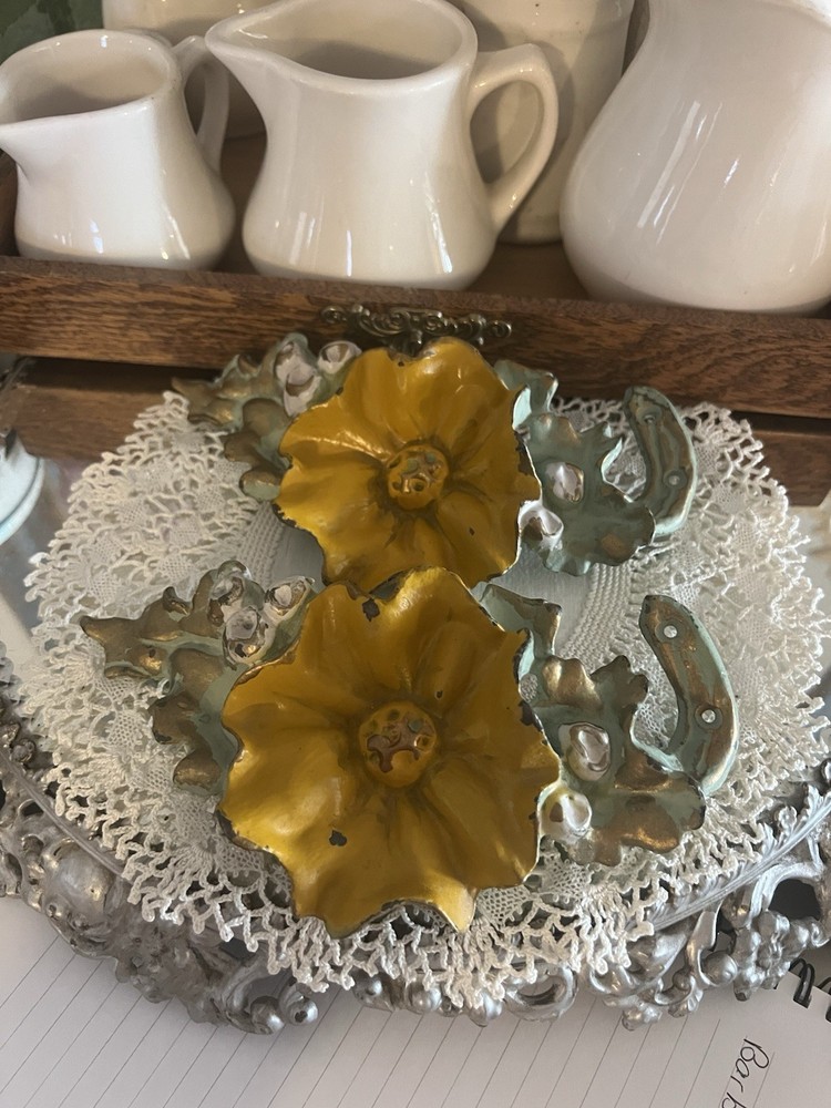 Antique Hubley? Curtain Tie Backs! Beautiful