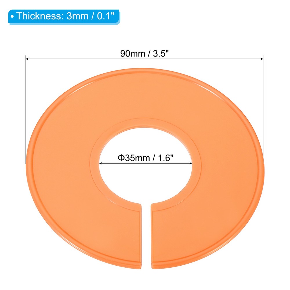 Divider clothes, 12 pcs labels round sorting separator, orange