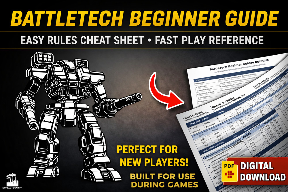 BattleTech Beginner Guide PDF – Easy Rules Cheat Sheet - *UNOFFICIAL*