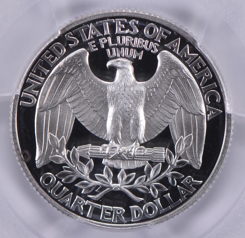 1996-S Washington Quarter Silver PR70 DCAM PCGS Blue Label