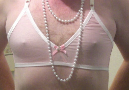 Front Closure Training Bra for Men WHITE - Crossdresser - Custom Made