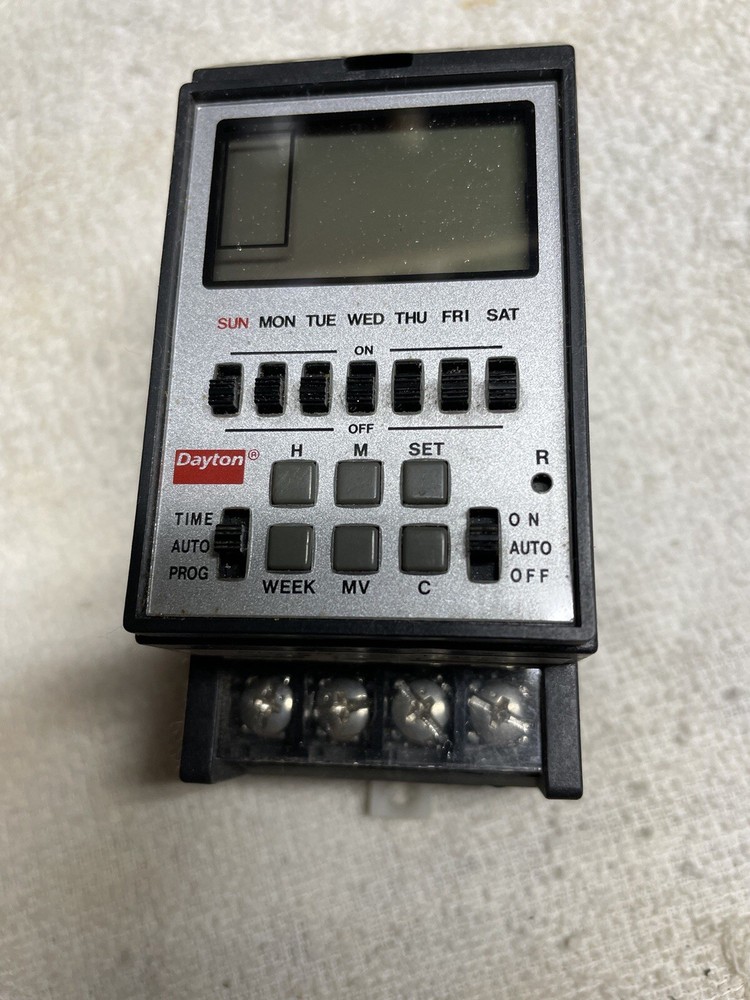 Dayton 7 Day Programmable Timer Model Number:4VV38 .