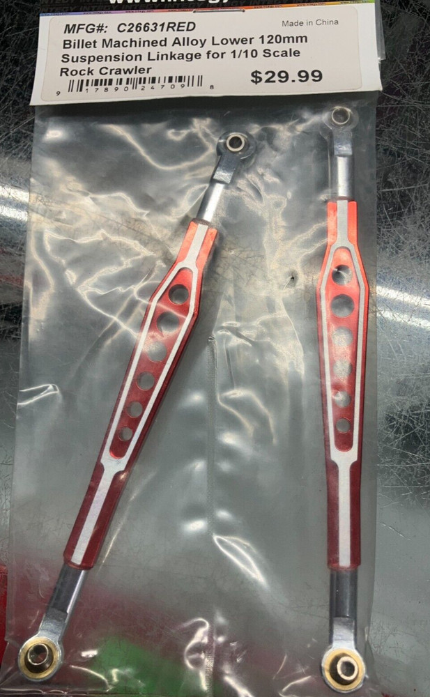 Integy 120 mm Lower Suspension Linkage C26631RED