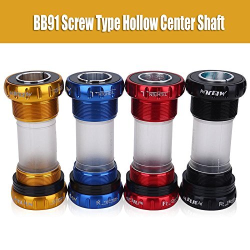 Bottom Bracket Aluminum Alloy PP External Bottom Thread Crankset for BikeRed