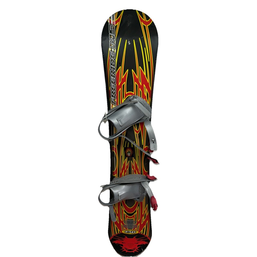 Freeride 145 Esp Snowboard - Red/Yellow Graphics