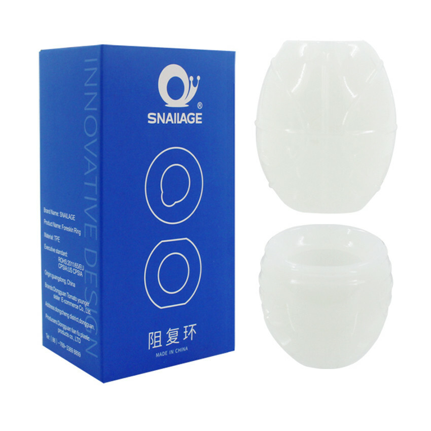 2 PCS Penis Glans Foreskin Phimosis Curing Correction Ring For Man-Enhancer Set