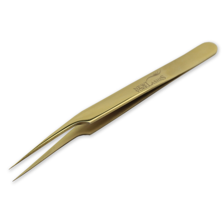 Eyelash Extension Tweezers Gold