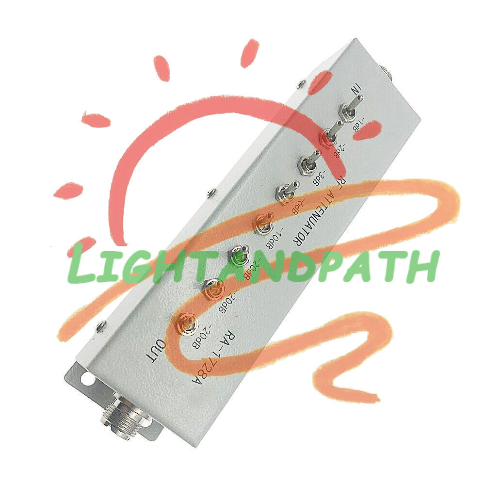 1Pcs New 0 - 82DB VARIABLE/ STEP ATTENUATOR 50 OHM for Radio Transmitter~
