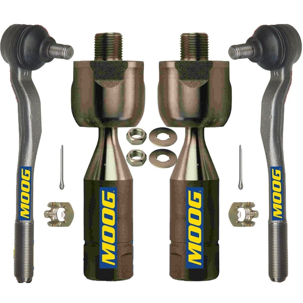 Front Inner & Outer Steering Tie Rod Ends Kit 4PCS Set MOOG For Toyota 4Runner