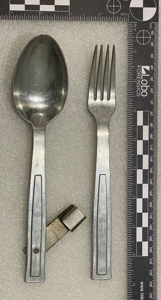 WWII German Private Purchase Fork Spoon Set D.R.G.M.