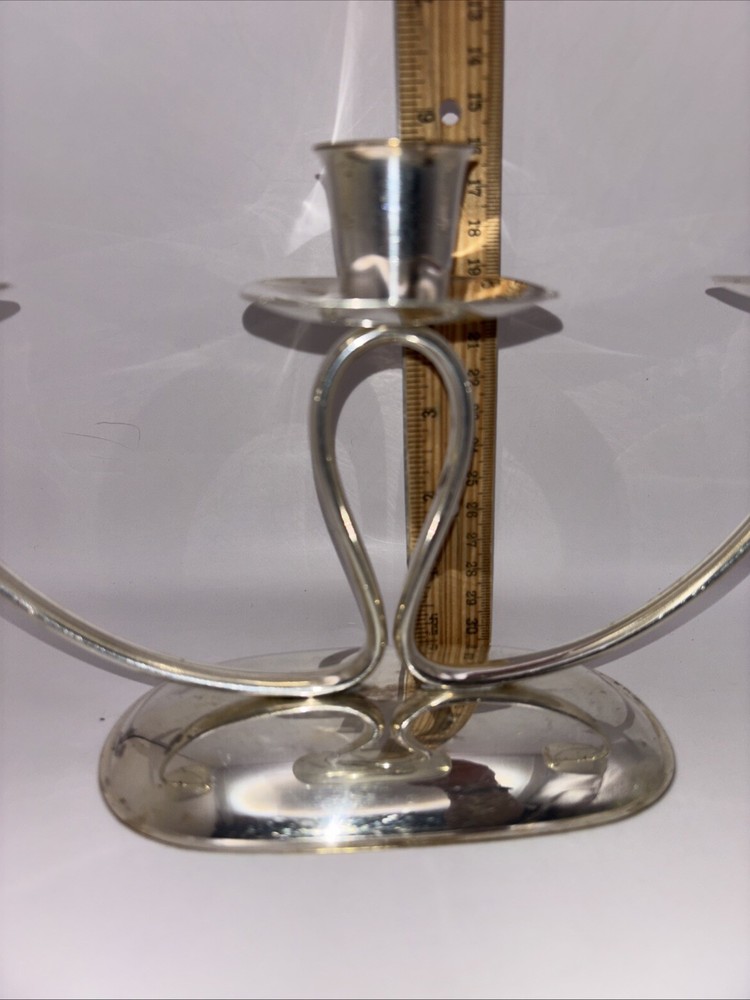 Silverplate Candleholder Suitable for 3 Candles