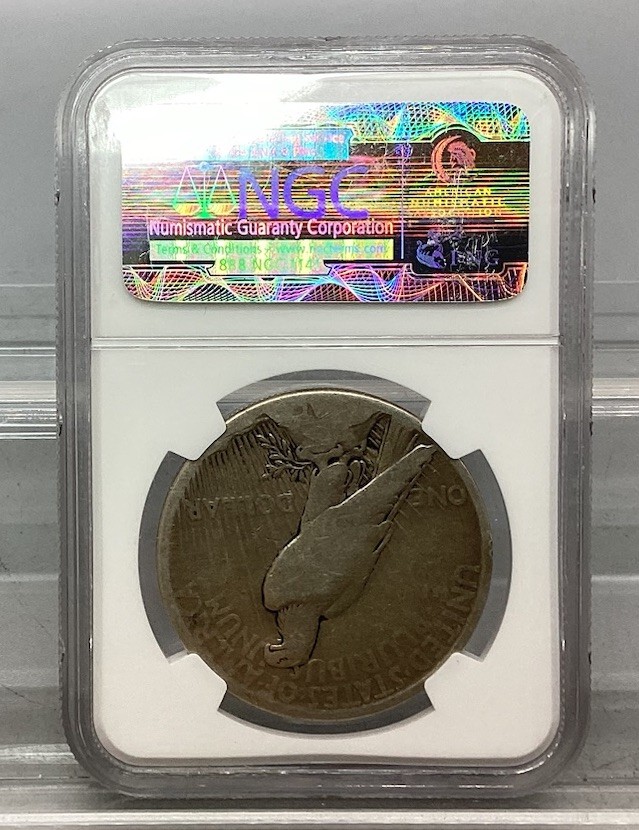 1921 Peace Silver Dollar - NGC - VG 10