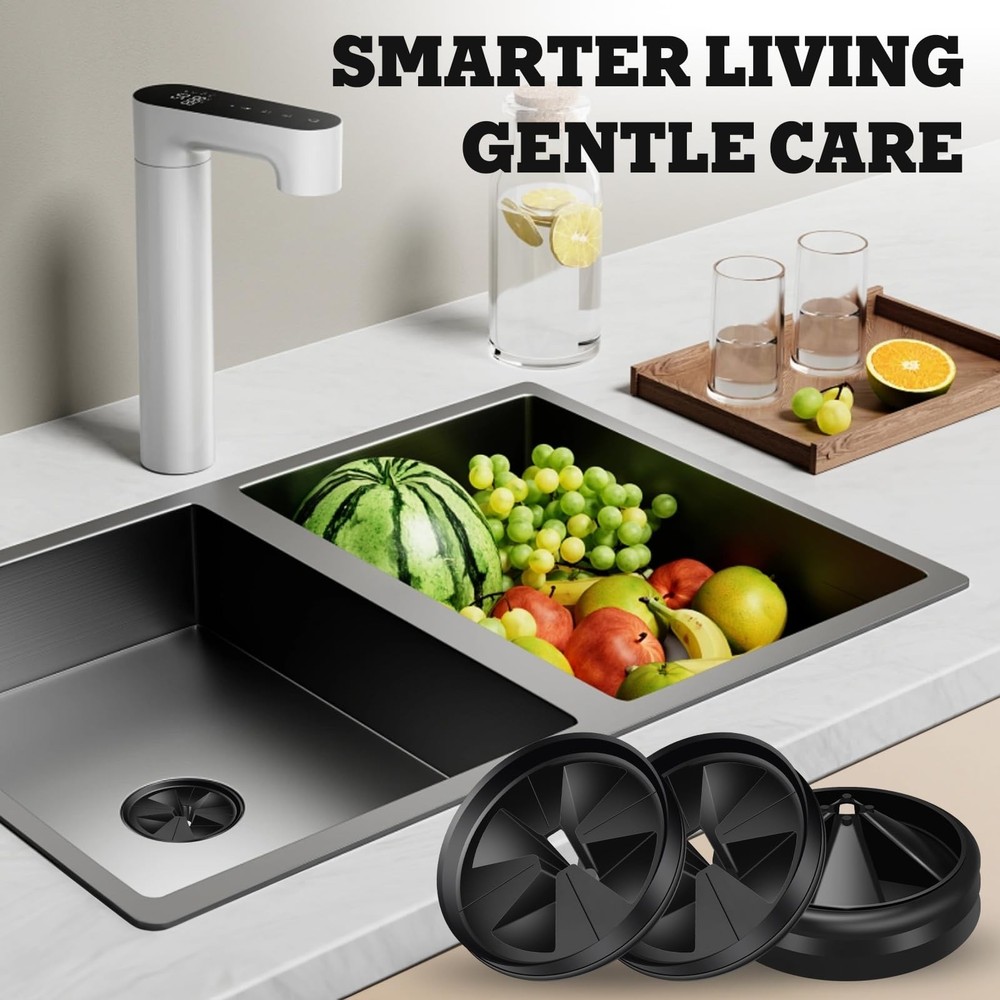 3 Pack Garbage Disposal Splash Guard - Sink Baffle 3 3/8" QCB-AM for InSinkEr...