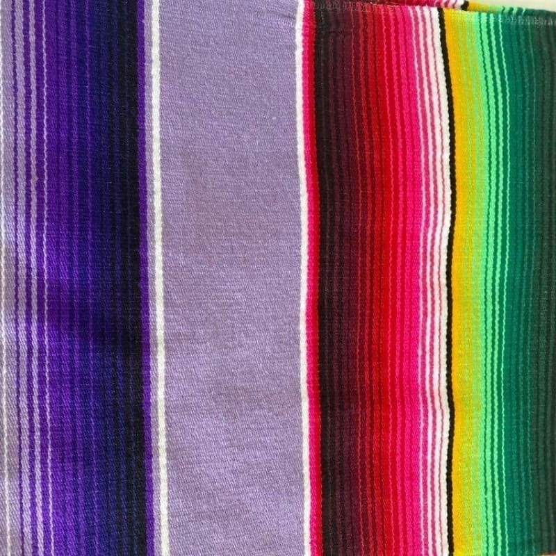 Lilac Mexican Sarape Blanket