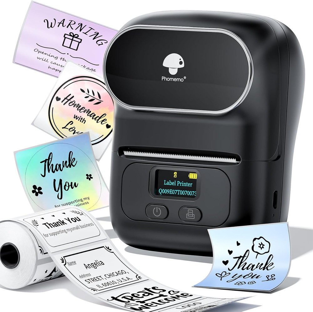 M110 Label Maker - M110 Barcode Label Printer Portable Bluetooth Maker Machine w