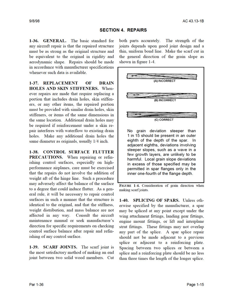 646 pg. 43.13-1B Methods Techniques Practices - Aircraft Repair Inspection on CD