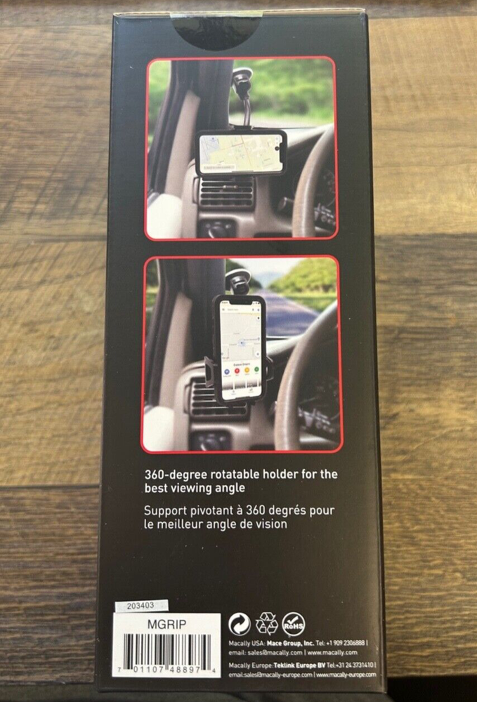 Macally Adjustable Car Suction Holder Mount