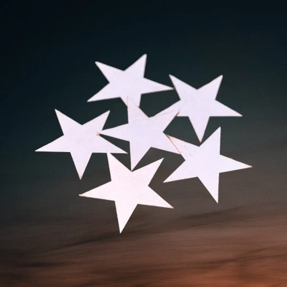 24 Gauge Raw Copper Blank Stars 10/pack