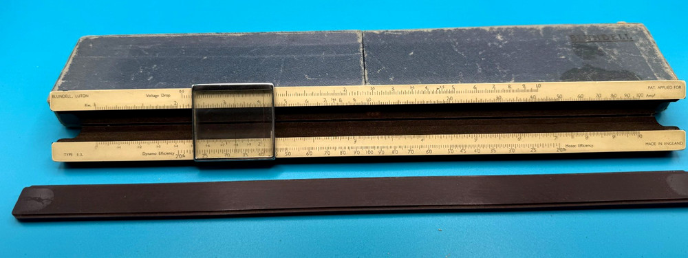 Blundell BAKELITE Model E.3. Slide Rule + Original Box