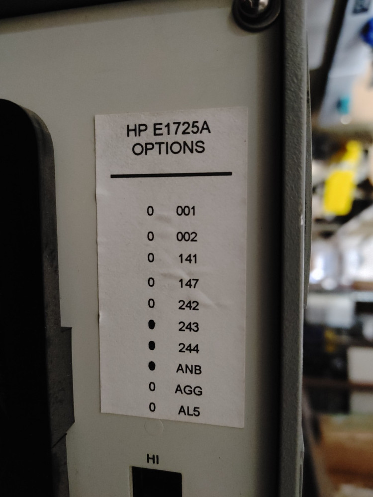HP HEWLETT PACKARD E1725A Time Interval Analyzer Chassis Only
