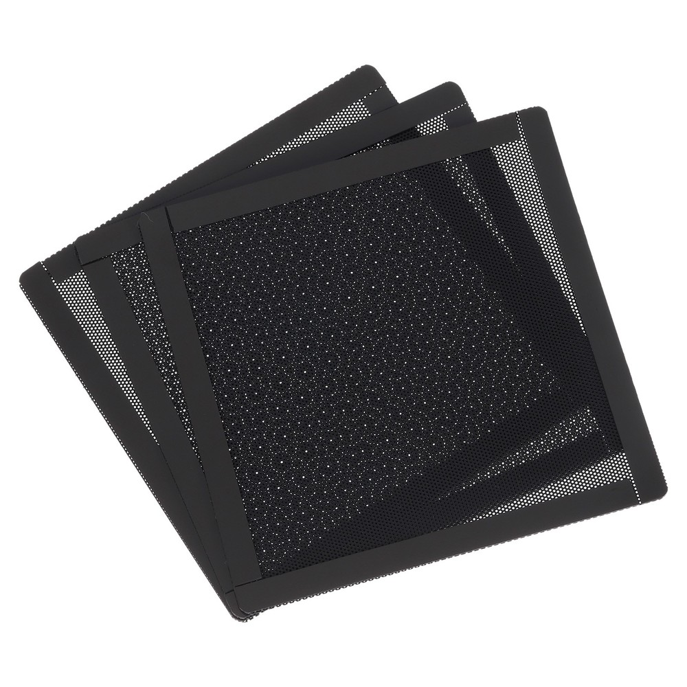 3PCS PC Dust Filter 150x150mm Magnetic Frame Computer Case Cooler Mesh Black