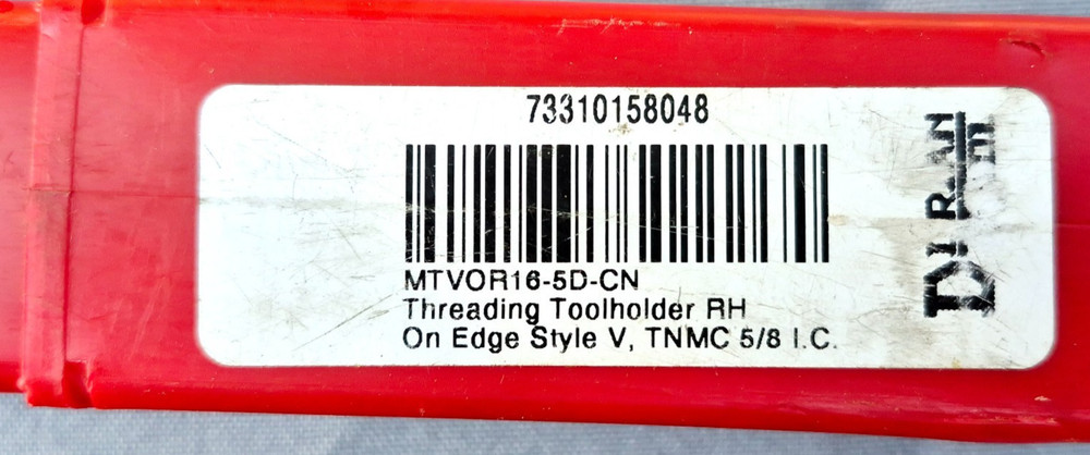 Dorian Tool MTVOR 16-5D-CN Shank On-Edge Toolholder RH