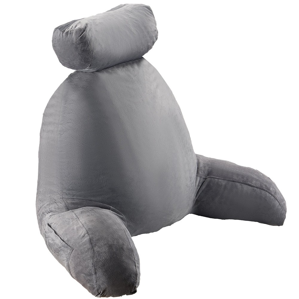 Reading Pillow Large Bed Pillow Removable Headrest Back Pillow 3 Pockets S