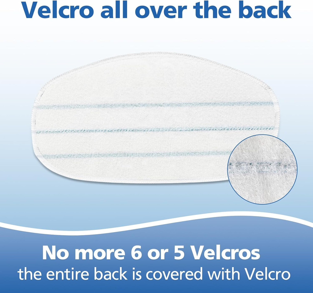 6 Pack Replacement Steam Mop Pads Compatible with 10-In-1 Models
