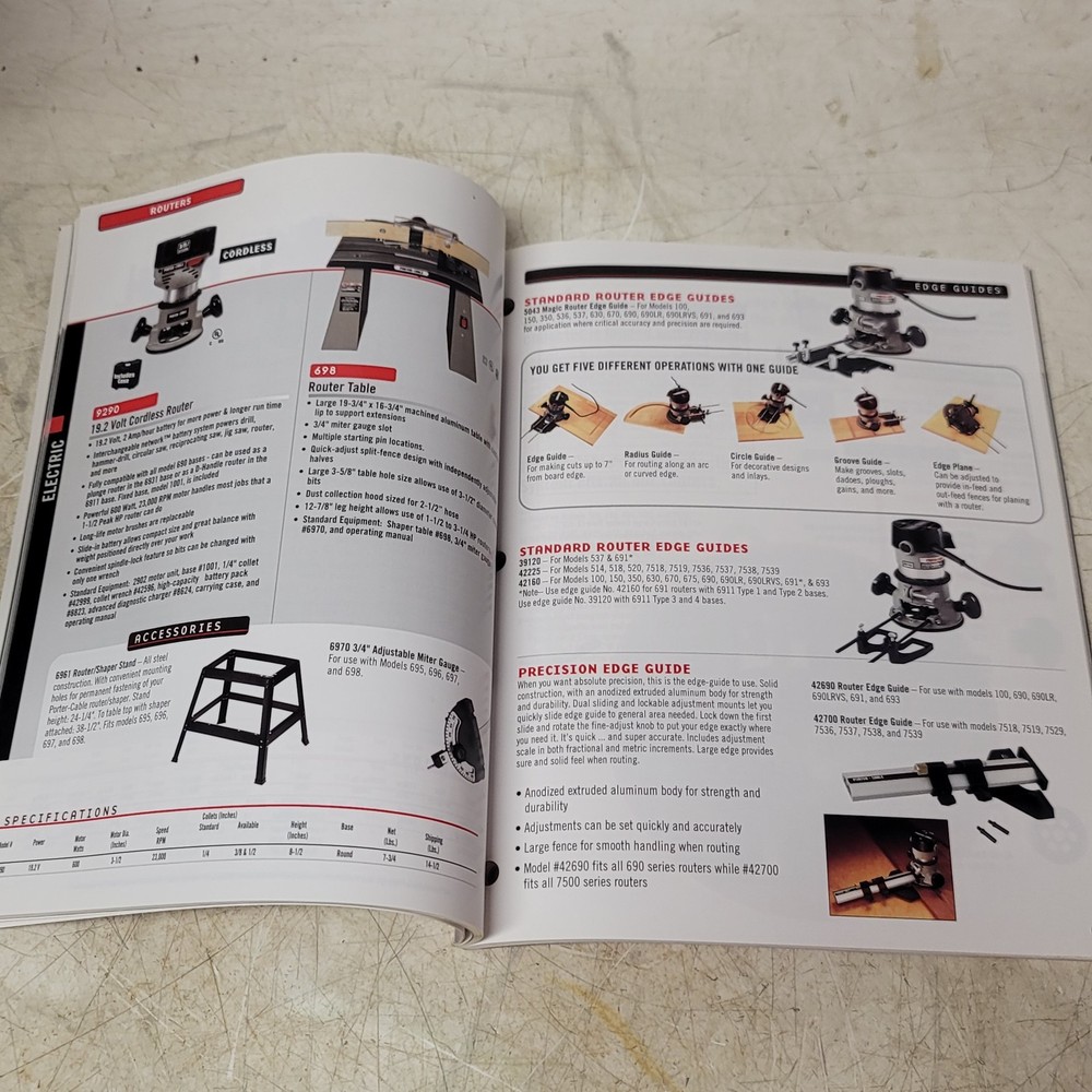 Porter Cable Power Tool Catalog 2002-2003